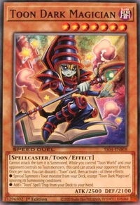 Toon Dark Magician - Speed Duel Decks: Match of the Millennium (SS04) #SS04-ENB08 - Common / Short Print YuGiOh Trading Card