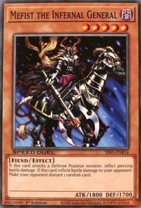 Mefist the Infernal General - Speed Duel Decks: Twisted Nightmares (SS05) #SS05-ENB14 - Common / Short Print YuGiOh Trading Card
