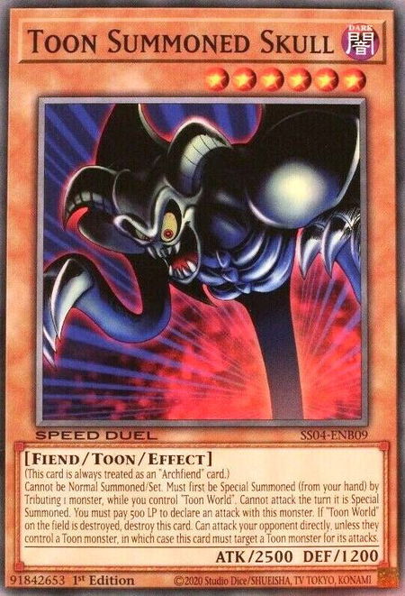 Toon Summoned Skull - Speed Duel Decks: Match of the Millennium YuGiOh trading card