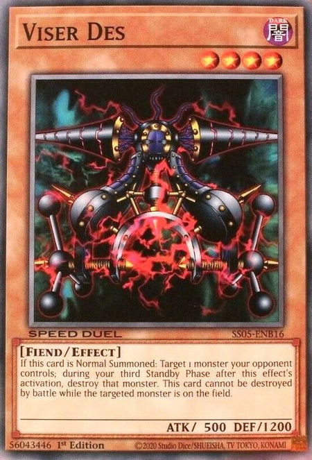 Viser Des - Speed Duel Decks: Twisted Nightmares YuGiOh trading card