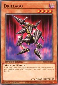 Drillago - Speed Duel Decks: Twisted Nightmares (SS05) #SS05-ENB19 - Common / Short Print YuGiOh Trading Card