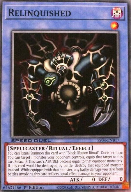 Relinquished - Speed Duel Decks: Match of the Millennium YuGiOh trading card