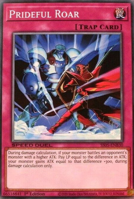 Prideful Roar - Speed Duel Decks: Twisted Nightmares YuGiOh trading card