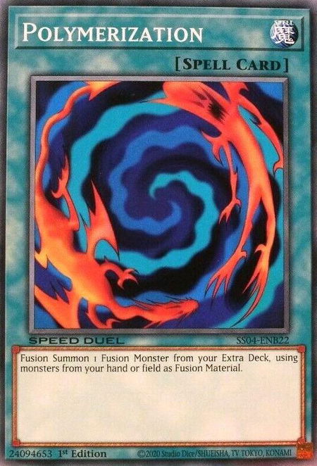 Polymerization (B) - Speed Duel Decks: Match of the Millennium YuGiOh trading card