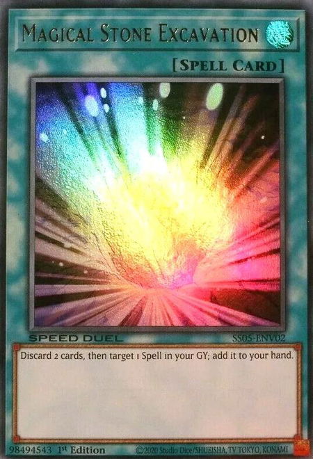 Magical Stone Excavation - Speed Duel Decks: Twisted Nightmares YuGiOh trading card