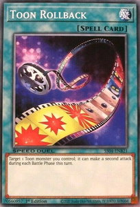 Toon Rollback - Speed Duel Decks: Match of the Millennium (SS04) #SS04-ENB21 - Common / Short Print YuGiOh Trading Card