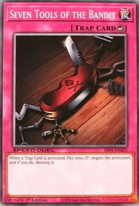 Seven Tools of the Bandit - Speed Duel Decks: Match of the Millennium (SS04) #SS04-ENB25 - Common / Short Print YuGiOh Trading Card