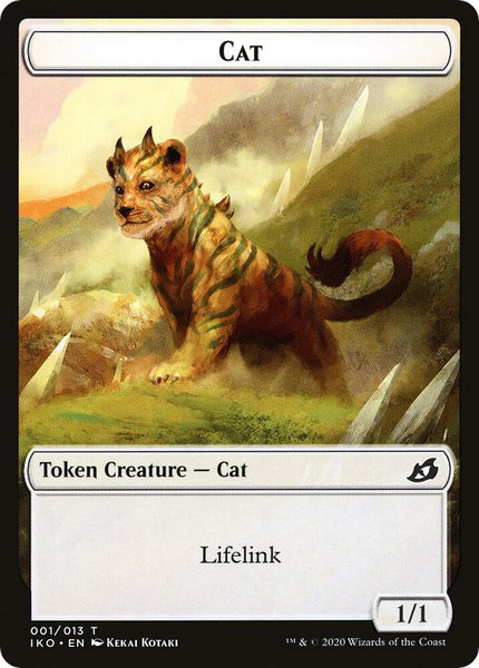Cat // Human Soldier (004) Double-Sided Token trading card from Ikoria: Lair of Behemoths Cat // Human Soldier (004) Double-Sided Token - Ikoria: Lair of Behemoths Magic: The Gathering trading card