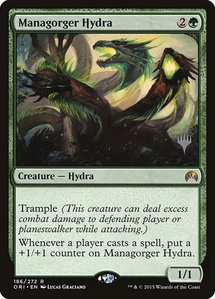 Managorger Hydra - Promo Pack: Ikoria (PPIKO) #186p - Rare Magic: The Gathering Trading Card