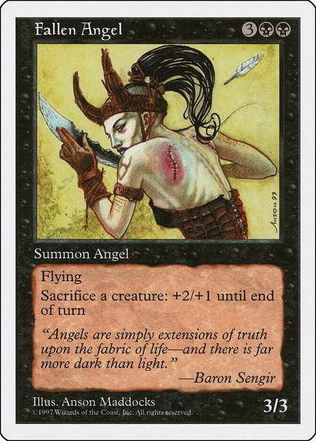 Fallen Angel - Fifth Edition Magic: The Gathering trading card
