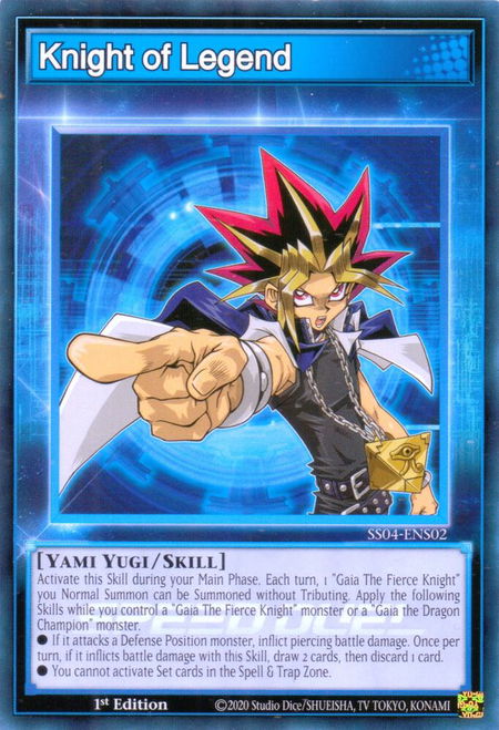 Knight of Legend - Speed Duel Decks: Match of the Millennium YuGiOh trading card