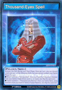 Thousand-Eyes Spell - Speed Duel Decks: Match of the Millennium (SS04) #SS04-ENS03 - Common / Short Print YuGiOh Trading Card