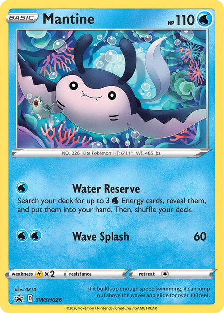 Mantine - SWSH026 - SWSH: Sword & Shield Promo Cards Pokémon trading card