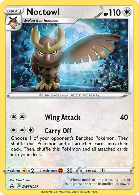 Noctowl - SWSH027 - SWSH: Sword & Shield Promo Cards Pokémon trading card
