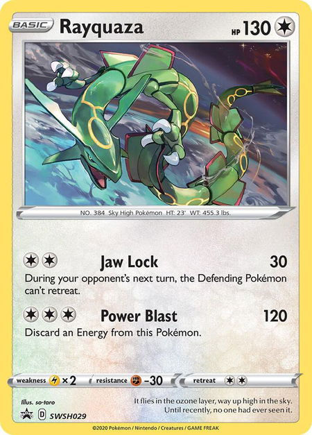 Rayquaza - SWSH029 - SWSH: Sword & Shield Promo Cards Pokémon trading card