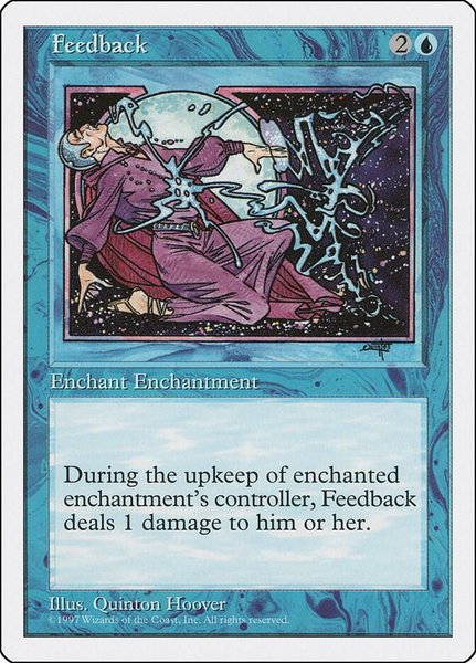 Feedback trading card from Fifth Edition Feedback - Fifth Edition Magic: The Gathering trading card