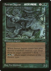 Aswan Jaguar (MicroProse) - Oversize Cards (OVER) #1 - Promo Magic: The Gathering Trading Card