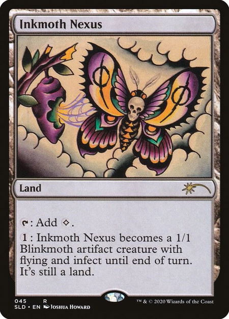 Inkmoth Nexus trading card from Secret Lair Drop Series Inkmoth Nexus - Secret Lair Drop Series Magic: The Gathering trading card