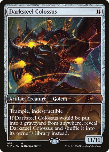 Darksteel Colossus trading card from Secret Lair Drop Series Darksteel Colossus - Secret Lair Drop Series Magic: The Gathering trading card