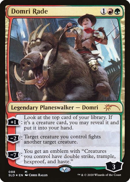 Domri Rade trading card from Secret Lair Drop Series Domri Rade - Secret Lair Drop Series Magic: The Gathering trading card