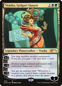 Vraska, Golgari Queen (090) - Secret Lair Drop Series (SLD) #90 - Mythic Magic: The Gathering Trading Card