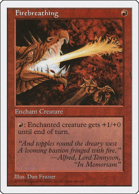 Firebreathing - Fifth Edition Magic: The Gathering trading card