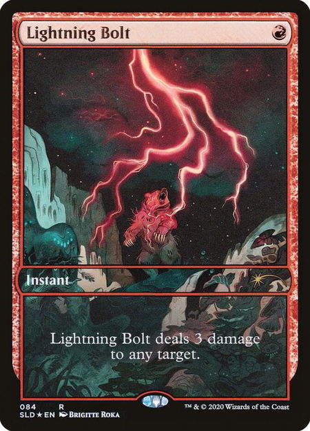 Lightning Bolt (084) trading card from Secret Lair Drop Series Lightning Bolt (084) - Secret Lair Drop Series Magic: The Gathering trading card