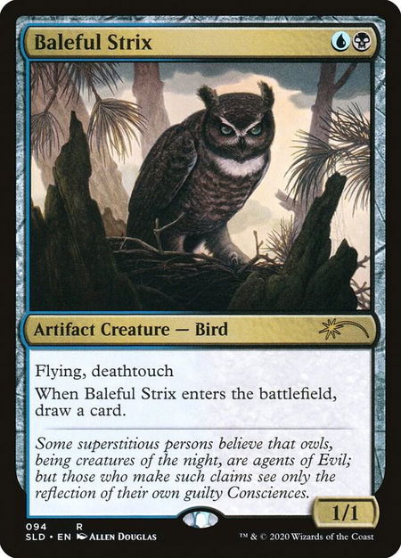 Baleful Strix (094) - Secret Lair Drop Series Magic: The Gathering trading card