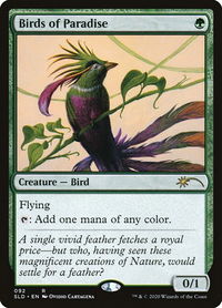 Birds of Paradise (92) - Secret Lair Drop Series (SLD) #92 - Promo Magic: The Gathering Trading Card