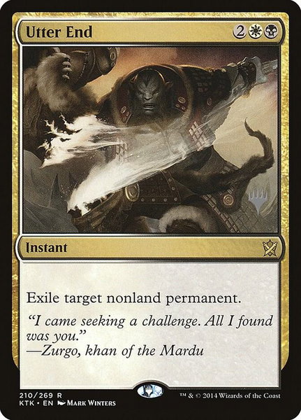 Utter End trading card from Promo Pack: Ikoria Utter End - Promo Pack: Ikoria Magic: The Gathering trading card