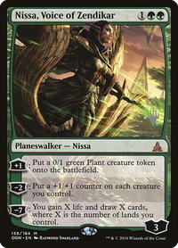 Nissa, Voice of Zendikar - Promo Pack: Ikoria (PPIKO) #138p - Mythic Magic: The Gathering Trading Card