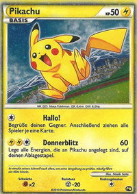 Pikachu (German) - Pikachu World Collection Promos (PWCP) #PW 6 - Promo Pokémon Trading Card