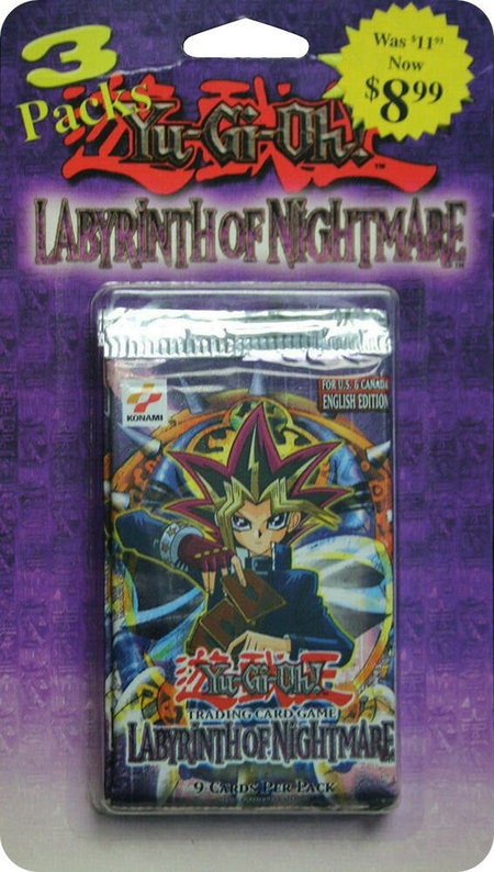 Labyrinth of Nightmare - 3x9 Booster Pack [North American English Unlimited Edition] - Labyrinth of Nightmare YuGiOh trading card