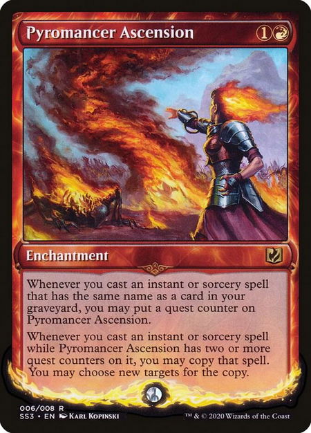 Pyromancer Ascension trading card from Signature Spellbook: Chandra Pyromancer Ascension - Signature Spellbook: Chandra Magic: The Gathering trading card