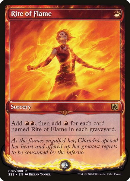Rite of Flame trading card from Signature Spellbook: Chandra Rite of Flame - Signature Spellbook: Chandra Magic: The Gathering trading card