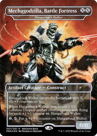 Mechagodzilla, Battle Fortress - Hangarback Walker (Welcome Back Promo) - Unique and Miscellaneous Promos (UMP) #1 - Promo Magic: The Gathering Trading Card