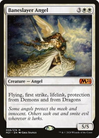 Baneslayer Angel - Core Set 2021 (M21) #6 - Mythic Rare Magic: The Gathering Trading Card