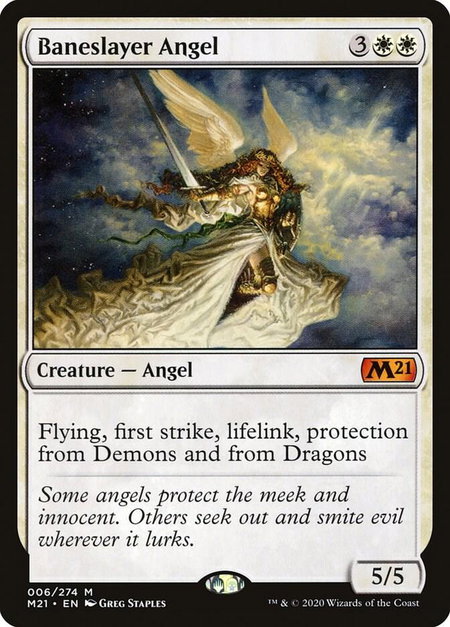 Baneslayer Angel - Core Set 2021 Magic: The Gathering trading card
