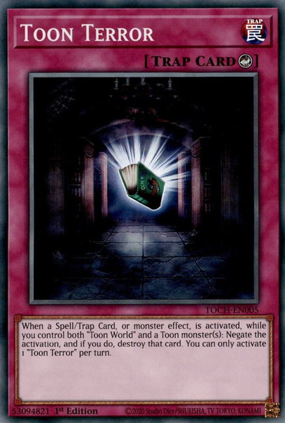Toon Terror trading card from Toon Chaos Toon Terror - Toon Chaos YuGiOh trading card