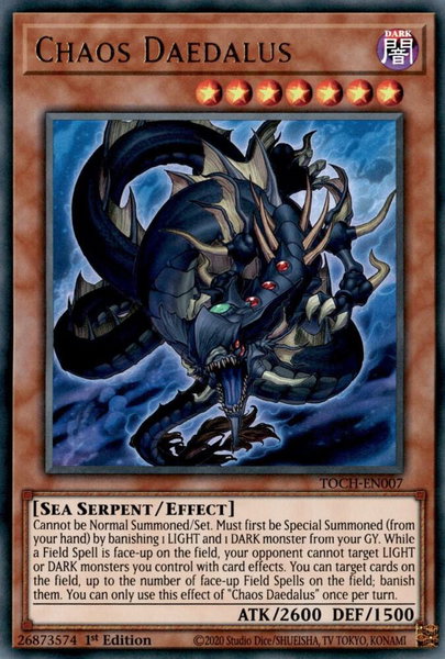 Chaos Daedalus trading card from Toon Chaos Chaos Daedalus - Toon Chaos YuGiOh trading card