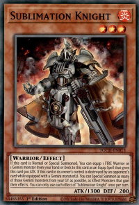 Sublimation Knight - Toon Chaos (TOCH) #TOCH-EN013 - Super Rare YuGiOh Trading Card