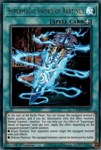 Supermagic Sword of Raptinus - Toon Chaos (TOCH) #TOCH-EN017 - Ultra Rare YuGiOh Trading Card