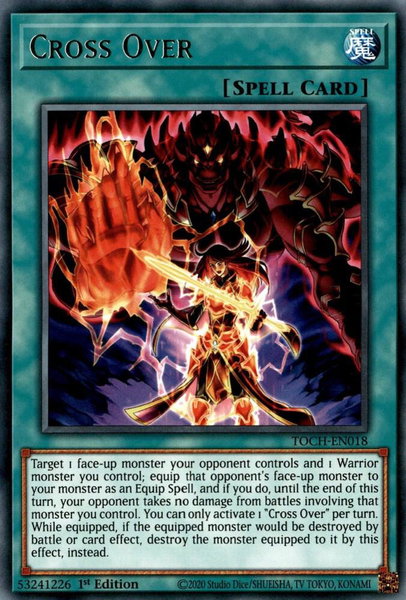 Cross Over trading card from Toon Chaos Cross Over - Toon Chaos YuGiOh trading card