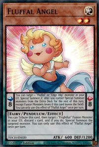 Fluffal Angel - Toon Chaos (TOCH) #TOCH-EN020 - Super Rare YuGiOh Trading Card