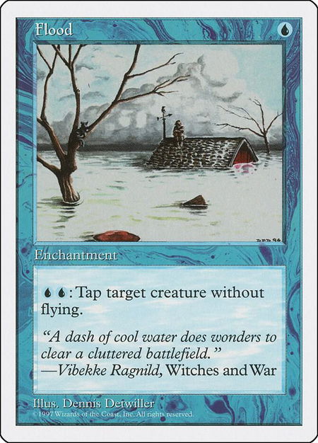 Flood - Fifth Edition Magic: The Gathering trading card