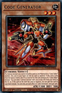 Code Generator - Toon Chaos (TOCH) #TOCH-EN022 - Rare YuGiOh Trading Card