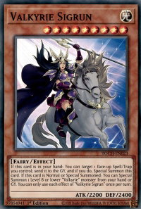 Valkyrie Sigrun - Toon Chaos (TOCH) #TOCH-EN023 - Super Rare YuGiOh Trading Card
