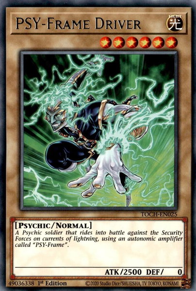 PSY-Frame Driver trading card from Toon Chaos PSY-Frame Driver - Toon Chaos YuGiOh trading card