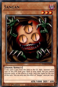 Sangan - Toon Chaos (TOCH) #TOCH-EN026 - Rare YuGiOh Trading Card