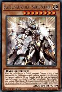 Black Luster Soldier - Sacred Soldier - Toon Chaos (TOCH) #TOCH-EN035 - Rare YuGiOh Trading Card